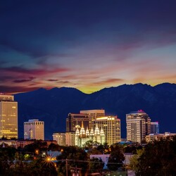 Salt Lake City, Utah Skyline