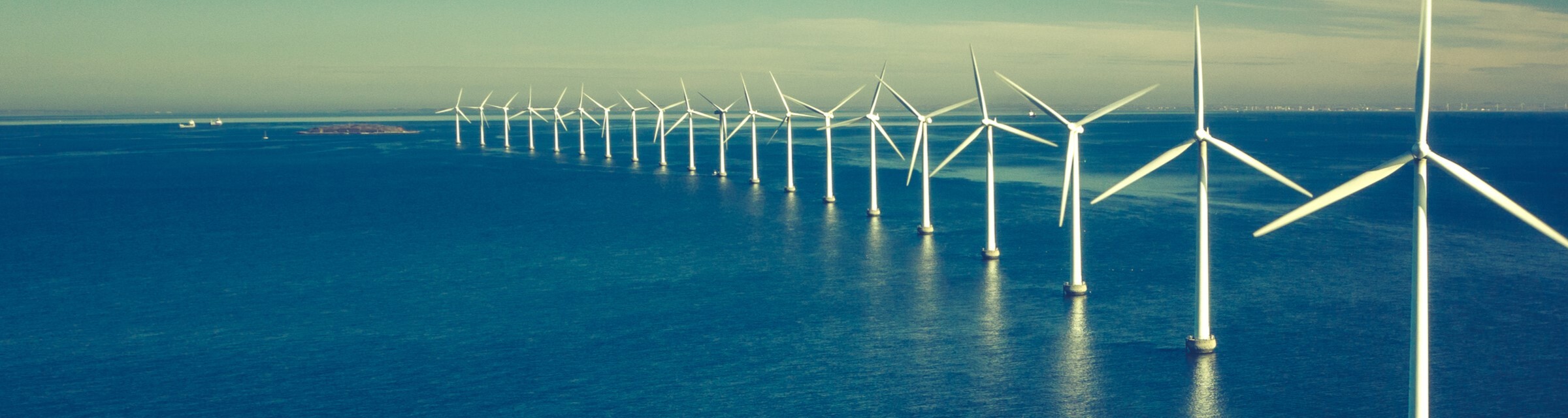 Windmills in the ocean